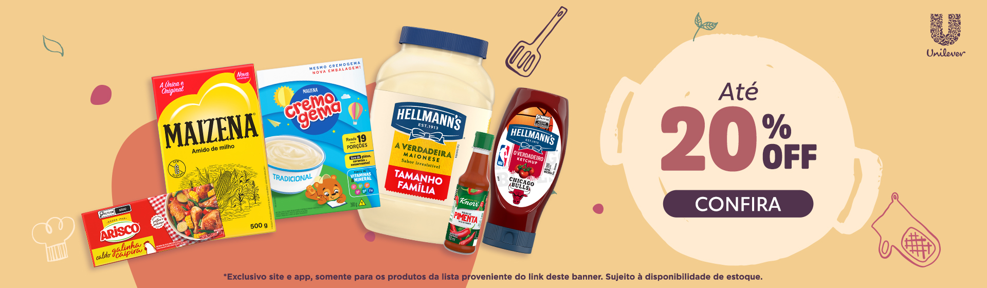 Unilever alimentos até 16/07